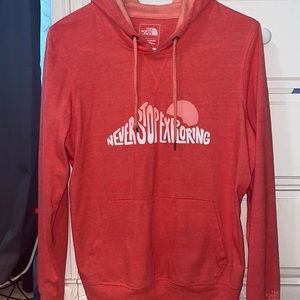 North Face pink hoodie